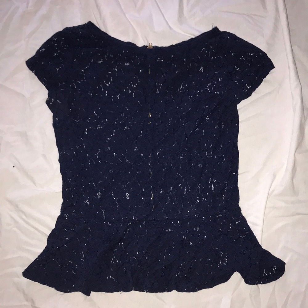 Blue Lace Top